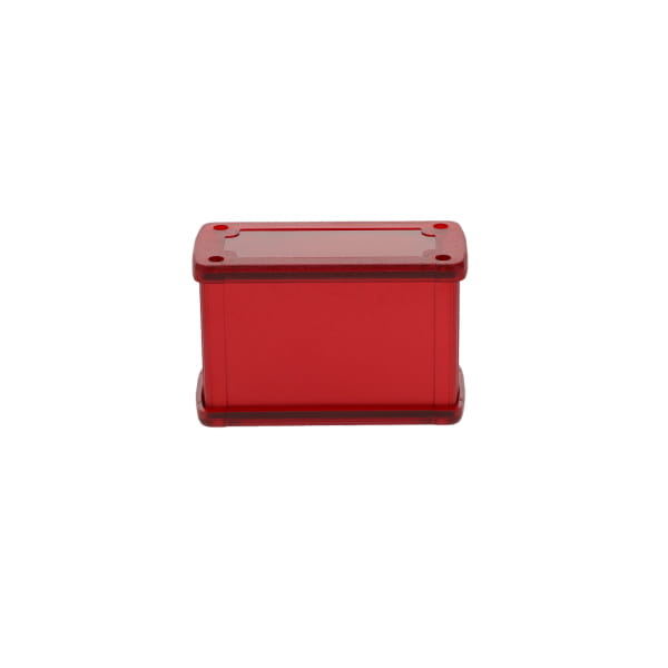 Extruded Aluminum Enclosure Red with Plastic Cover EXN-23356-RDP