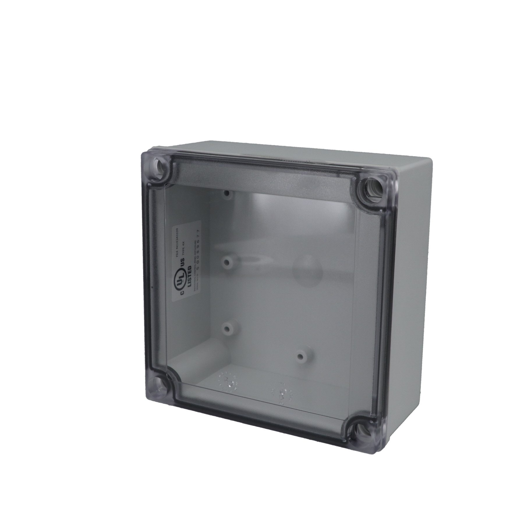 Fiberglass Box with Captive Screws and Clear Cover PIP-11767-C