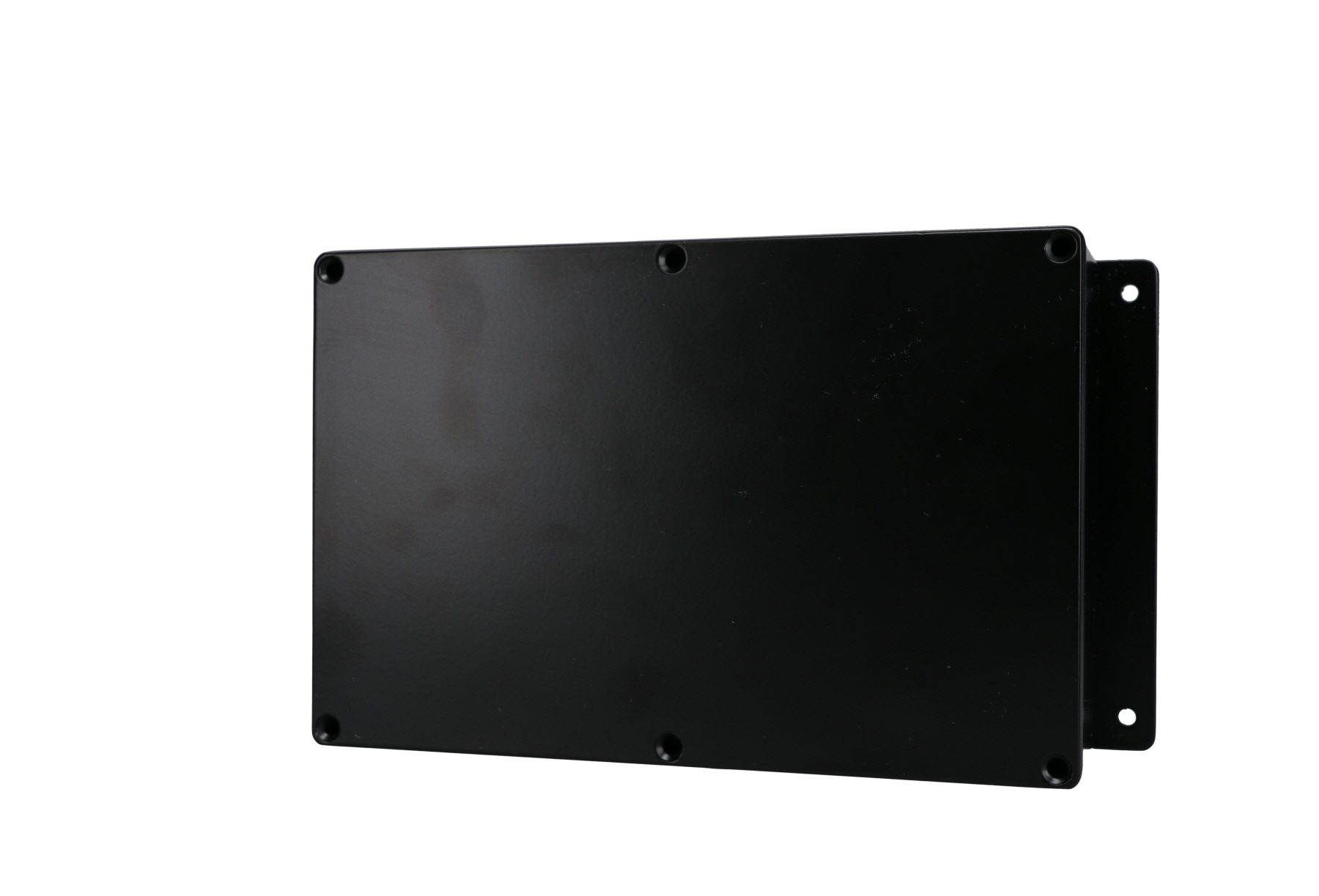 Aluminum Enclosure with Mounting Flanges Black AN-2807-AB