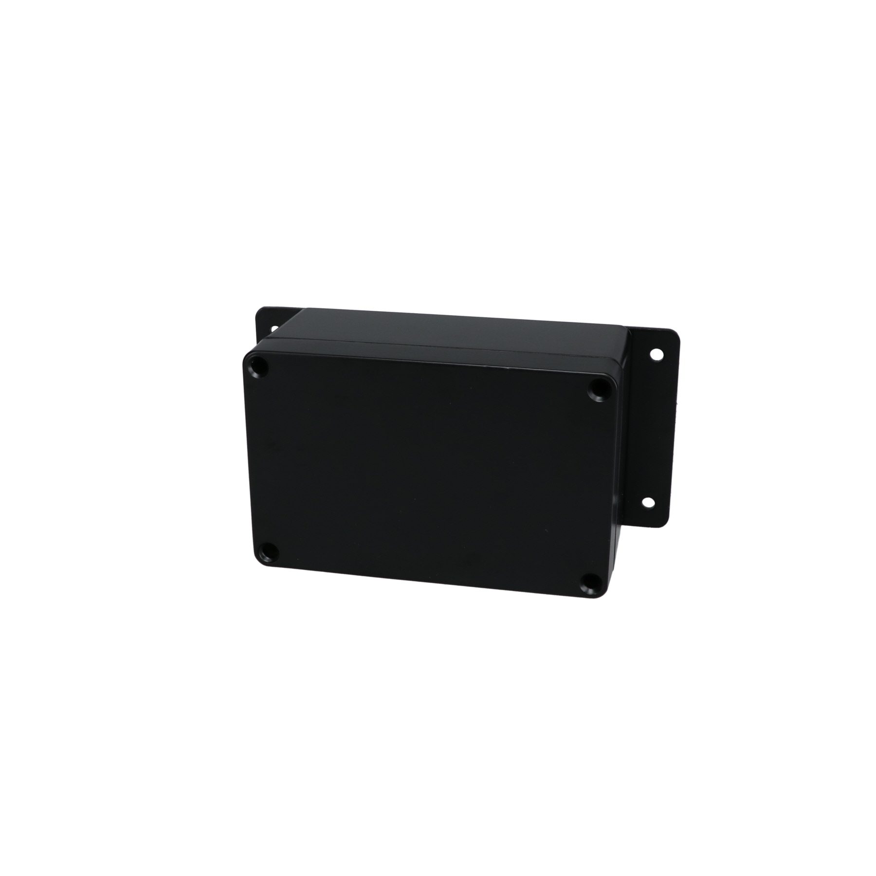 Aluminum Enclosure with Mounting Flanges Black AN-2814-AB