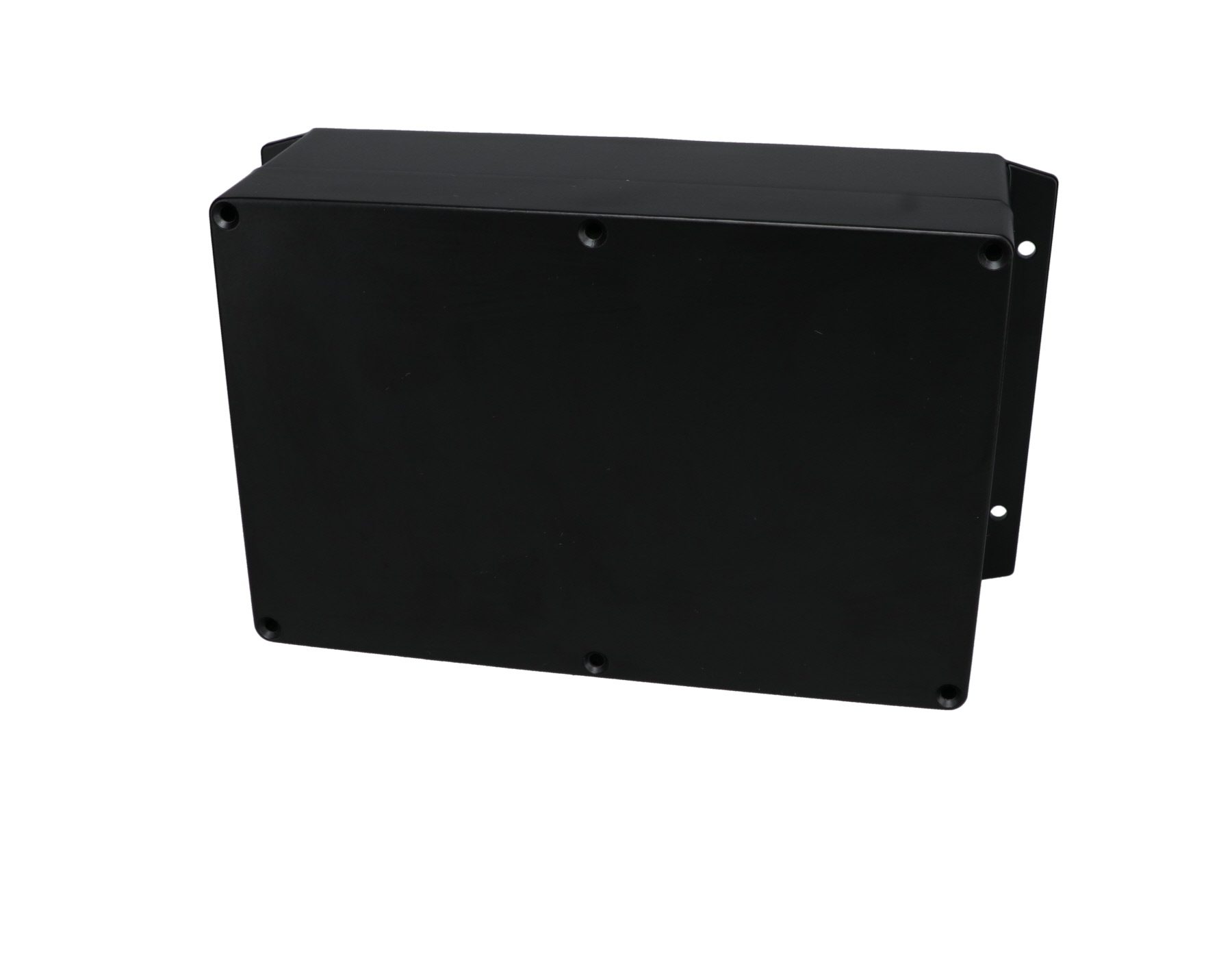 Aluminum Enclosure with Mounting Flanges Black AN-2858-AB