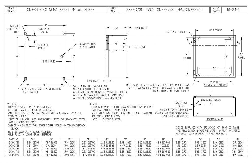 SNB-3730 Dimensions