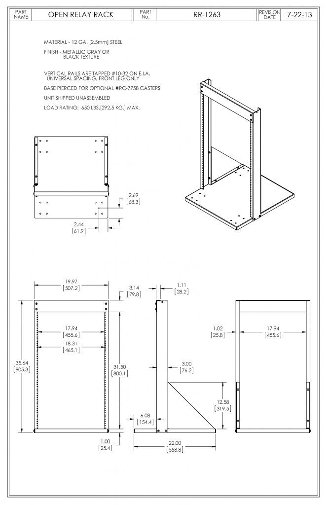 RR-1263-MG Dimensions