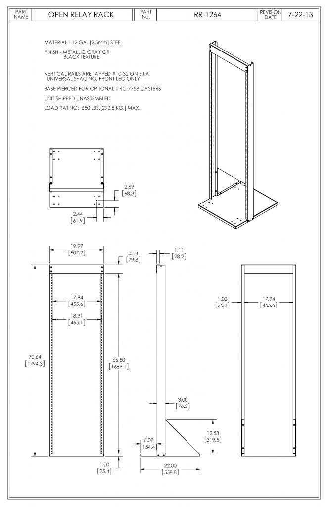 RR-1264-MG Dimensions