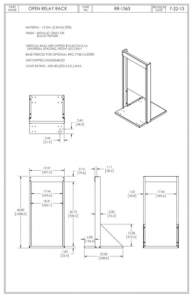 RR-1363-MG Dimensions