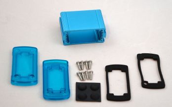 Extruded Aluminum Enclosure Blue with Plastic Cover EXN-23350-BLP