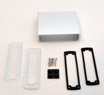 Extruded Aluminum Enclosure Silver with Plastic Cover EXN-23360-SVP