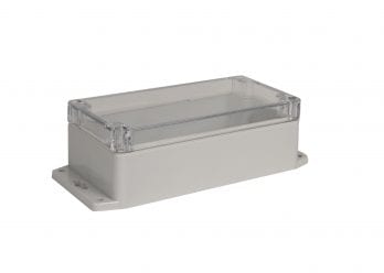 NEMA Box with Clear Cover and Mounting Brackets PN-1332-CMB