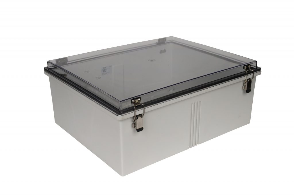 Fiberglass Box with Self-Locking Latch and Clear Cover PTH-22438-C 