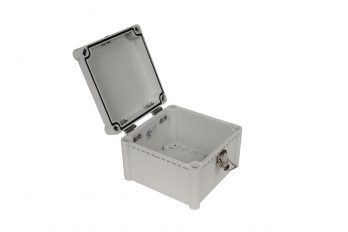 Fiberglass Box with Self-Locking Latch PTH-22442 open