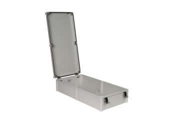 Fiberglass Box with Self-Locking Latch PTH-22758-L open