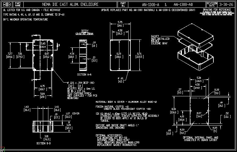AN-1308-A Dimensions