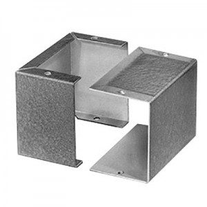 BUD Industries SC-2132 Cowl Mini Box Enclosure Aluminum 3x8x5 New in Box, 
