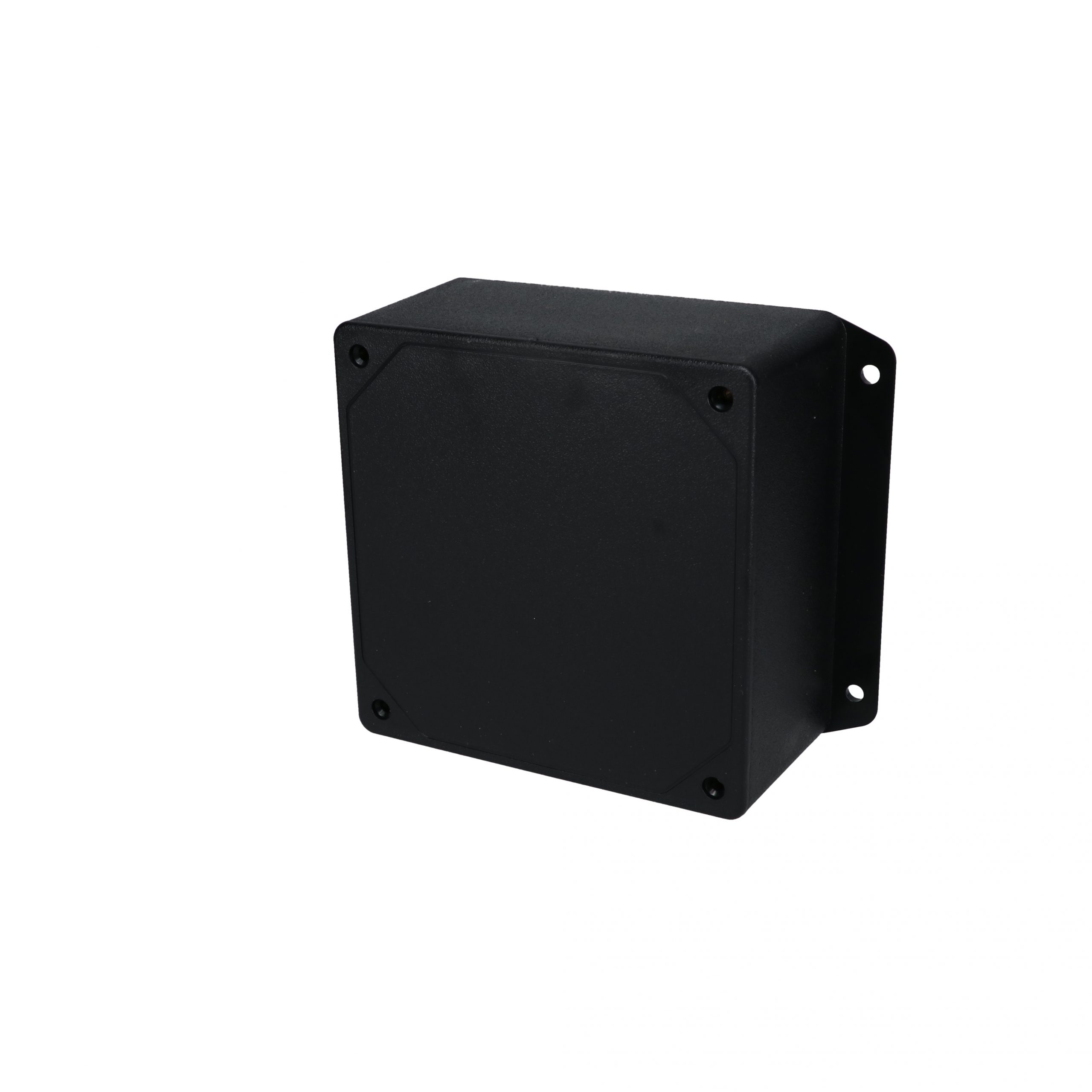 BUD Industries CU-3282-MB Plastic Style A Utility Box with Mounting Bracket Black Texture Finish 4-19/32 Length x 4-19/32 Width x 2-23/64 Height 4-19/32 Length x 4-19/32 Width x 2-23/64 Height 