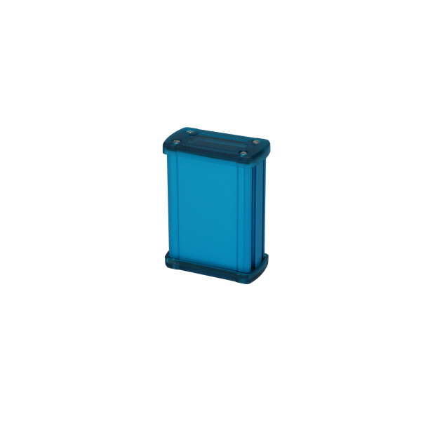 Extruded Aluminum Enclosure Blue with Plastic Cover EXN-23351-BLP