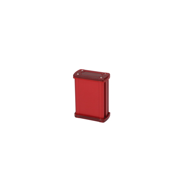 Extruded Aluminum Enclosure Red with Plastic Cover EXN-23351-RDP