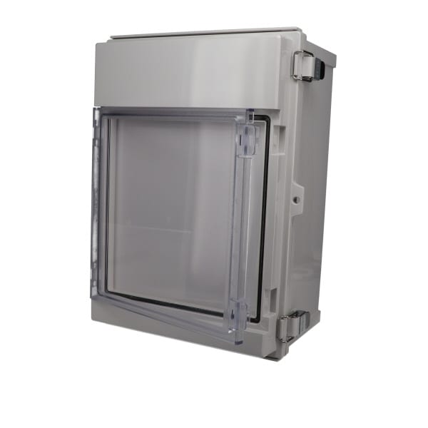 AIO-11111 IP66 All-in-One Plastic Enclosure with Clear Hinged Window