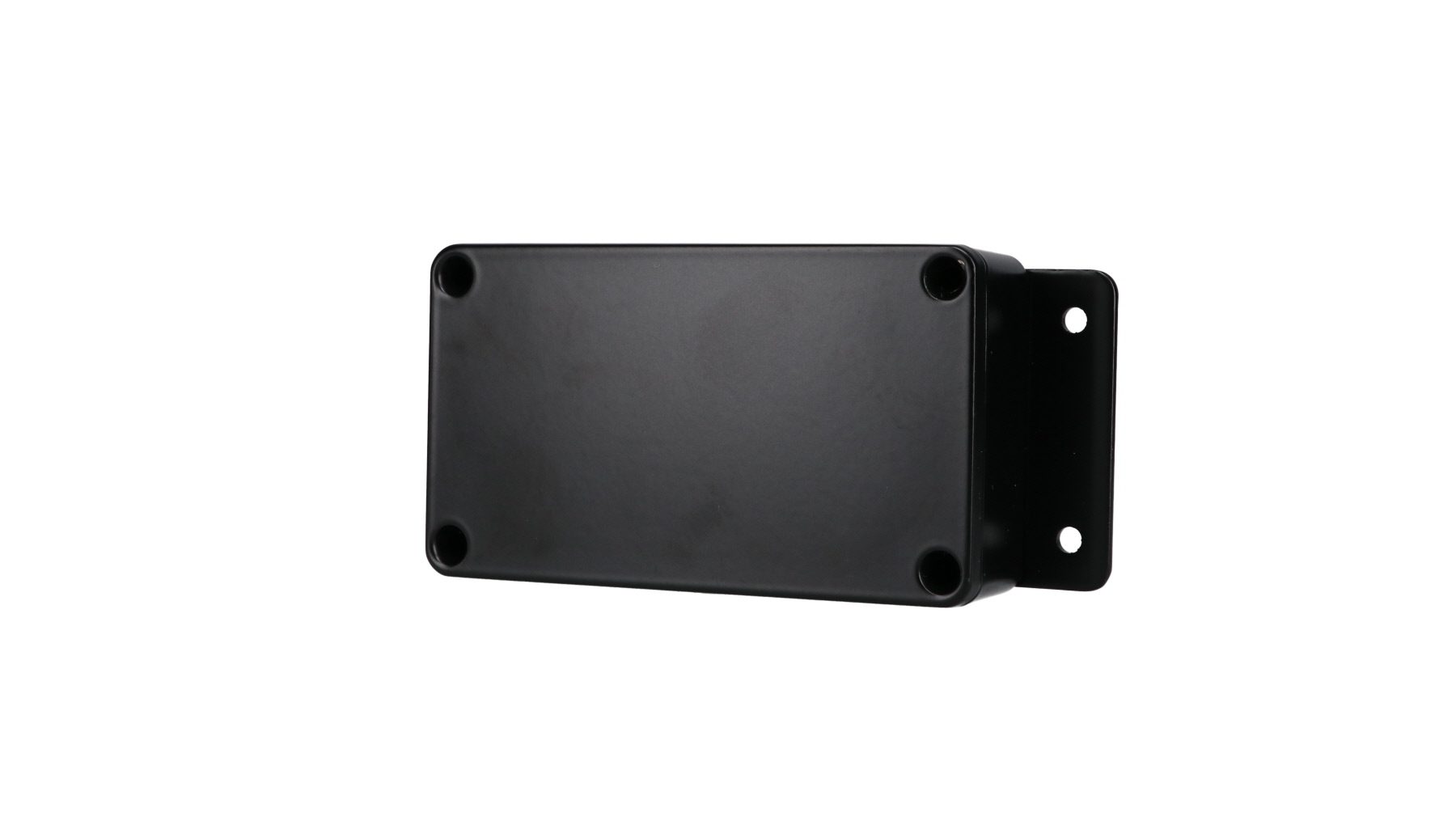 Aluminum Enclosure with Mounting Flanges Black AN-2802-AB