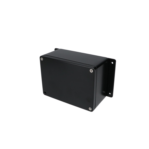 Aluminum Enclosure with Mounting Flanges Black AN-2805-AB