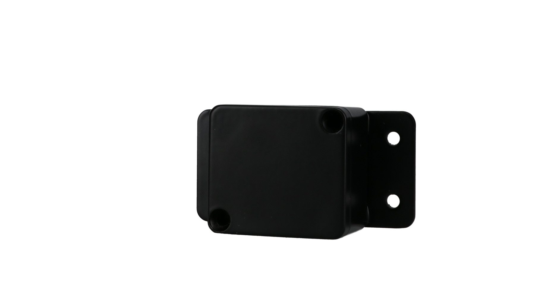 Aluminum Enclosure with Mounting Flanges Black AN-2811-AB