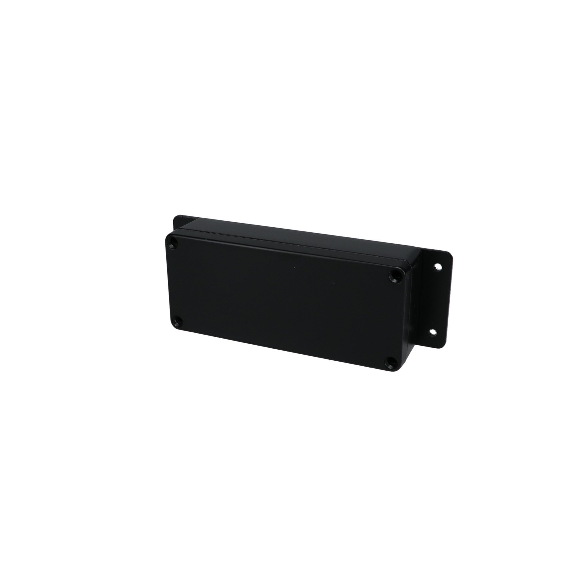 Aluminum Enclosure with Mounting Flanges Black AN-2815-AB