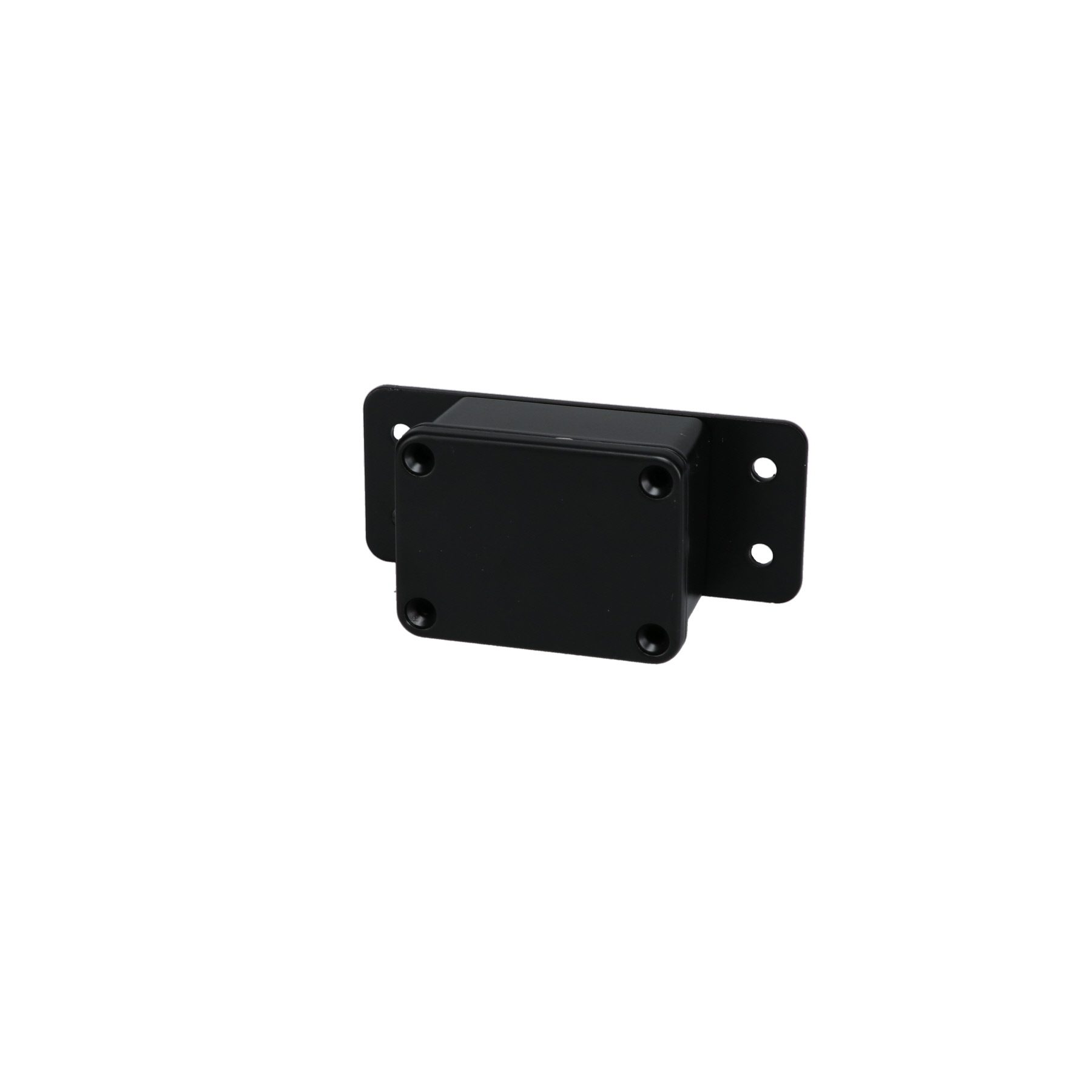 Aluminum Enclosure with Mounting Flanges Black AN-2818-AB