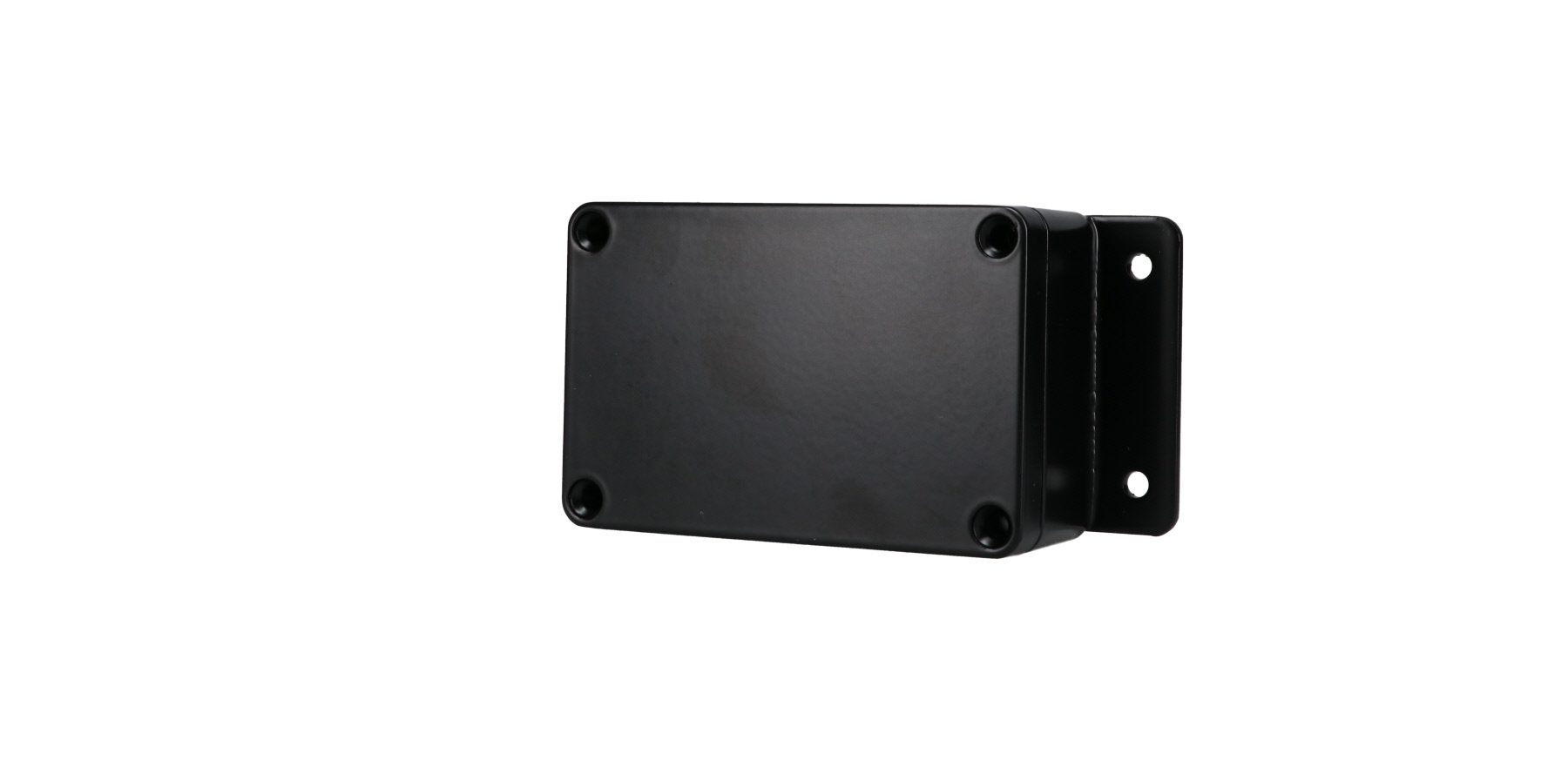 Aluminum Enclosure with Mounting Flanges Black AN-2819-AB