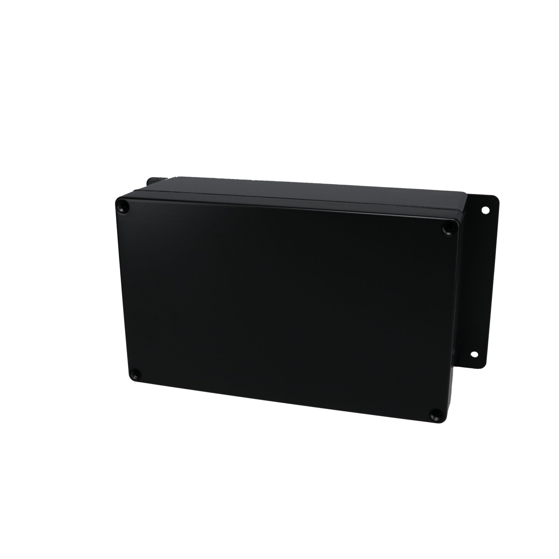 Aluminum Enclosure with Mounting Flanges Black AN-2822-AB