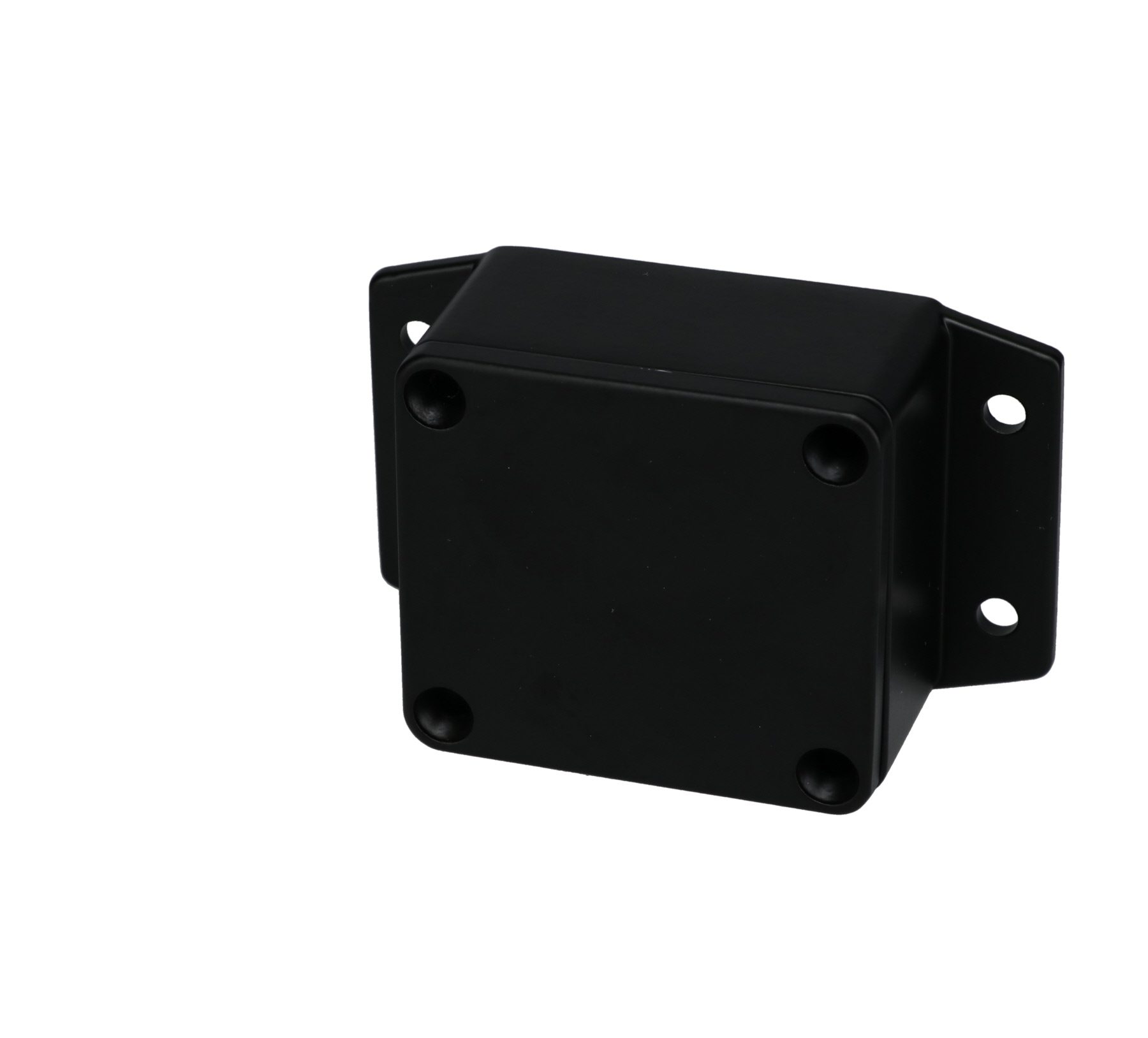 Aluminum Enclosure with Mounting Flanges Black AN-2851-AB