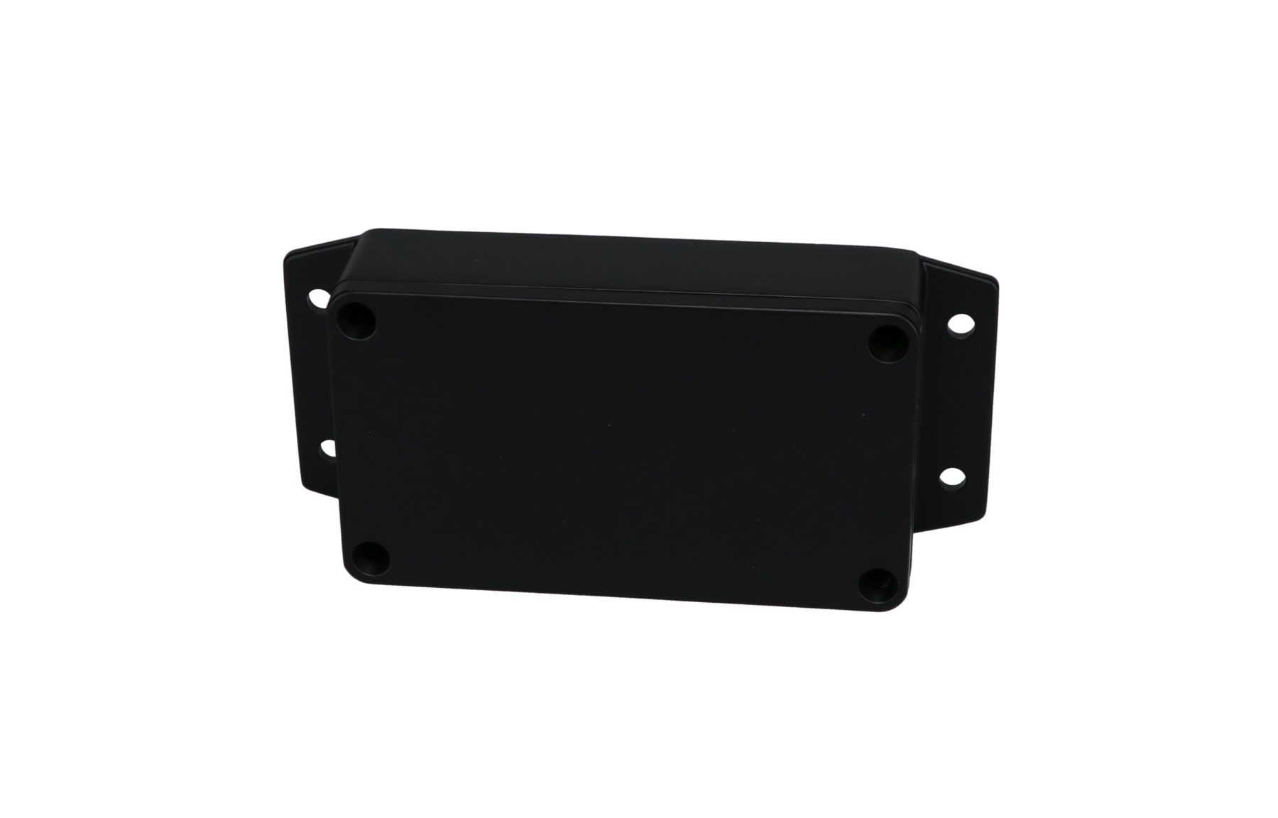 Aluminum Enclosure with Mounting Flanges Black AN-2852-AB