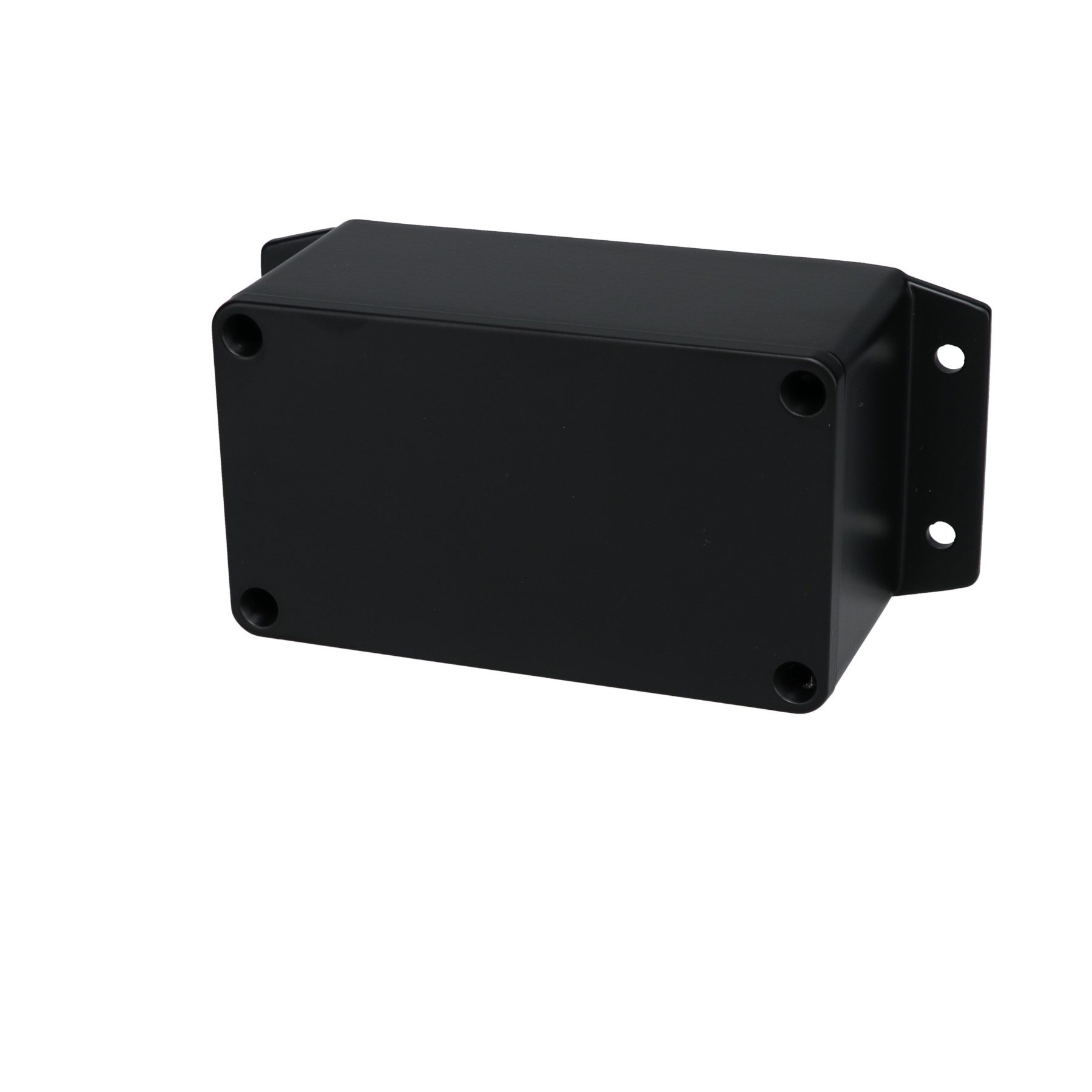 Aluminum Enclosure with Mounting Flanges Black AN-2853-AB