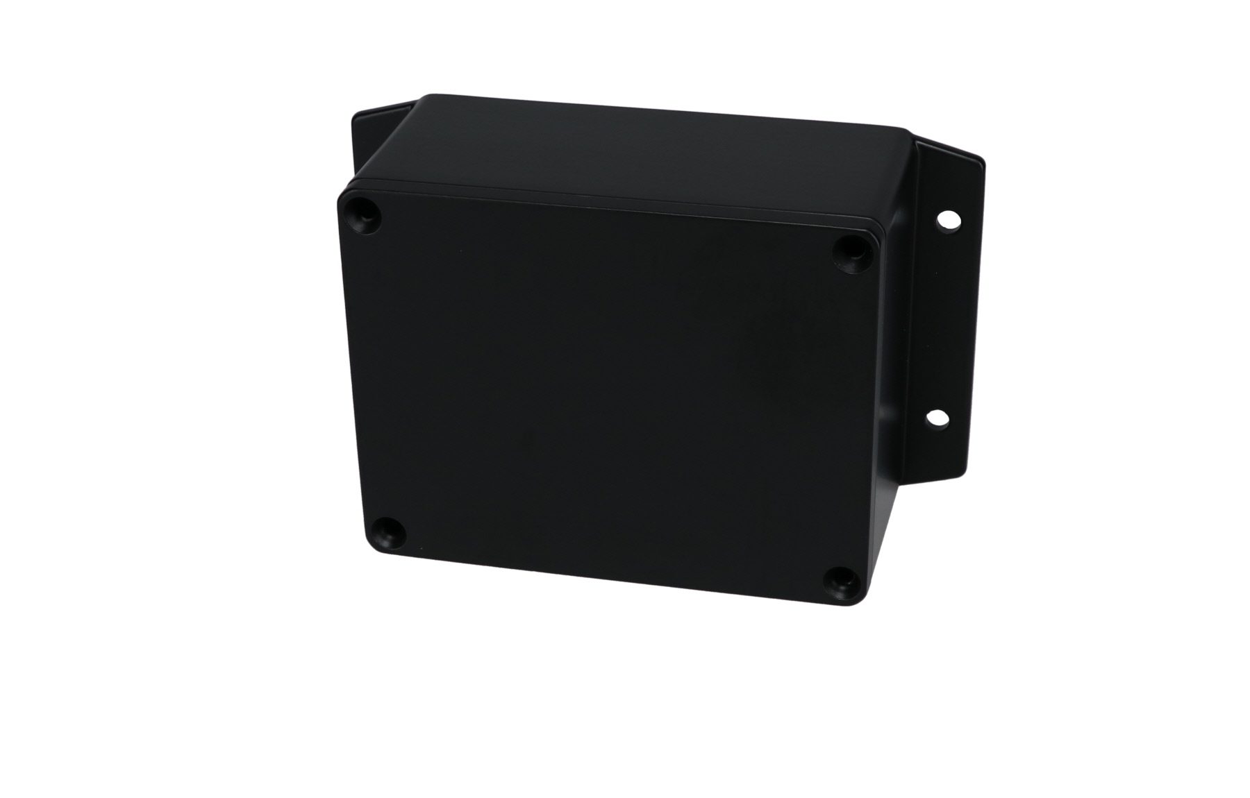 Aluminum Enclosure with Mounting Flanges Black AN-2854-AB