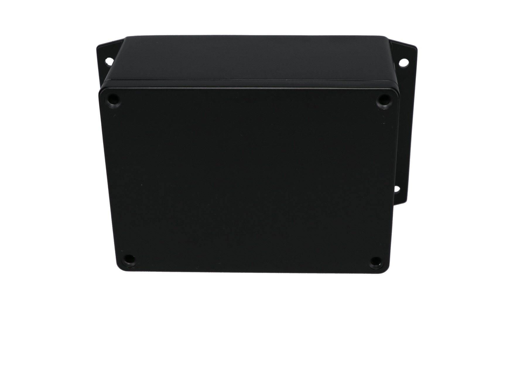 Aluminum Enclosure with Mounting Flanges Black AN-2855-AB