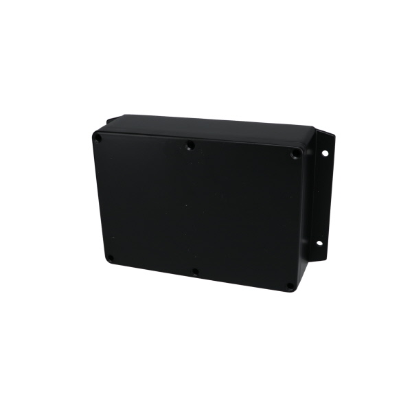 Aluminum Enclosure with Mounting Flanges Black AN-2856-AB