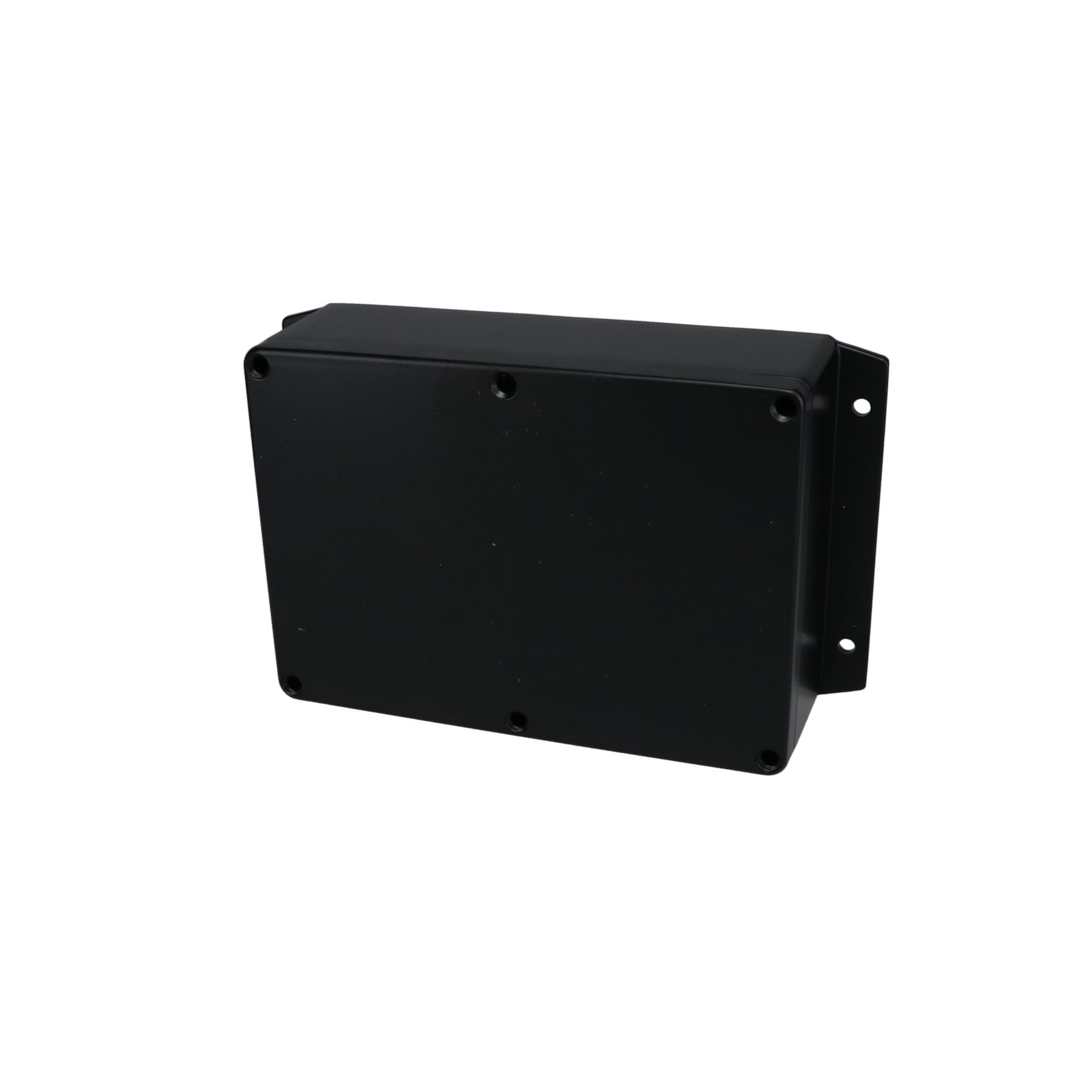 Aluminum Enclosure with Mounting Flanges Black AN-2857-AB