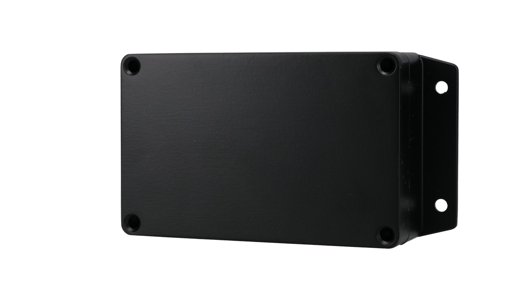 Aluminum Enclosure with Mounting Flanges Black AN-2863-AB