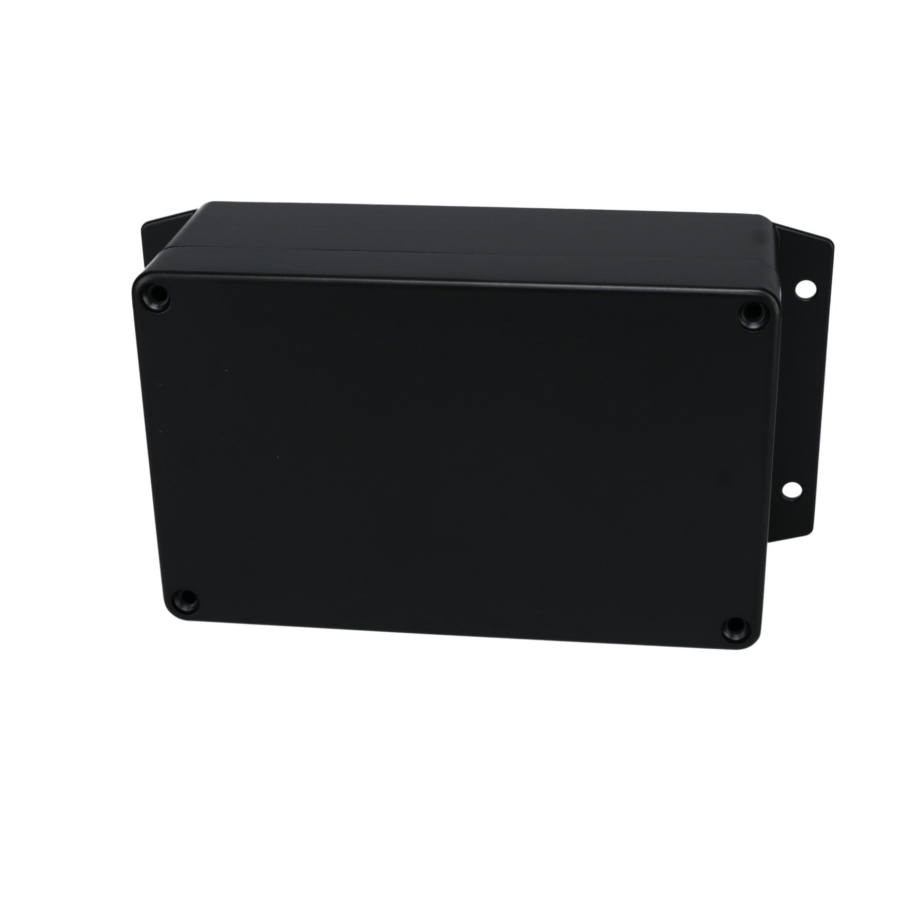 Aluminum Enclosure with Mounting Flanges Black AN-2866-AB