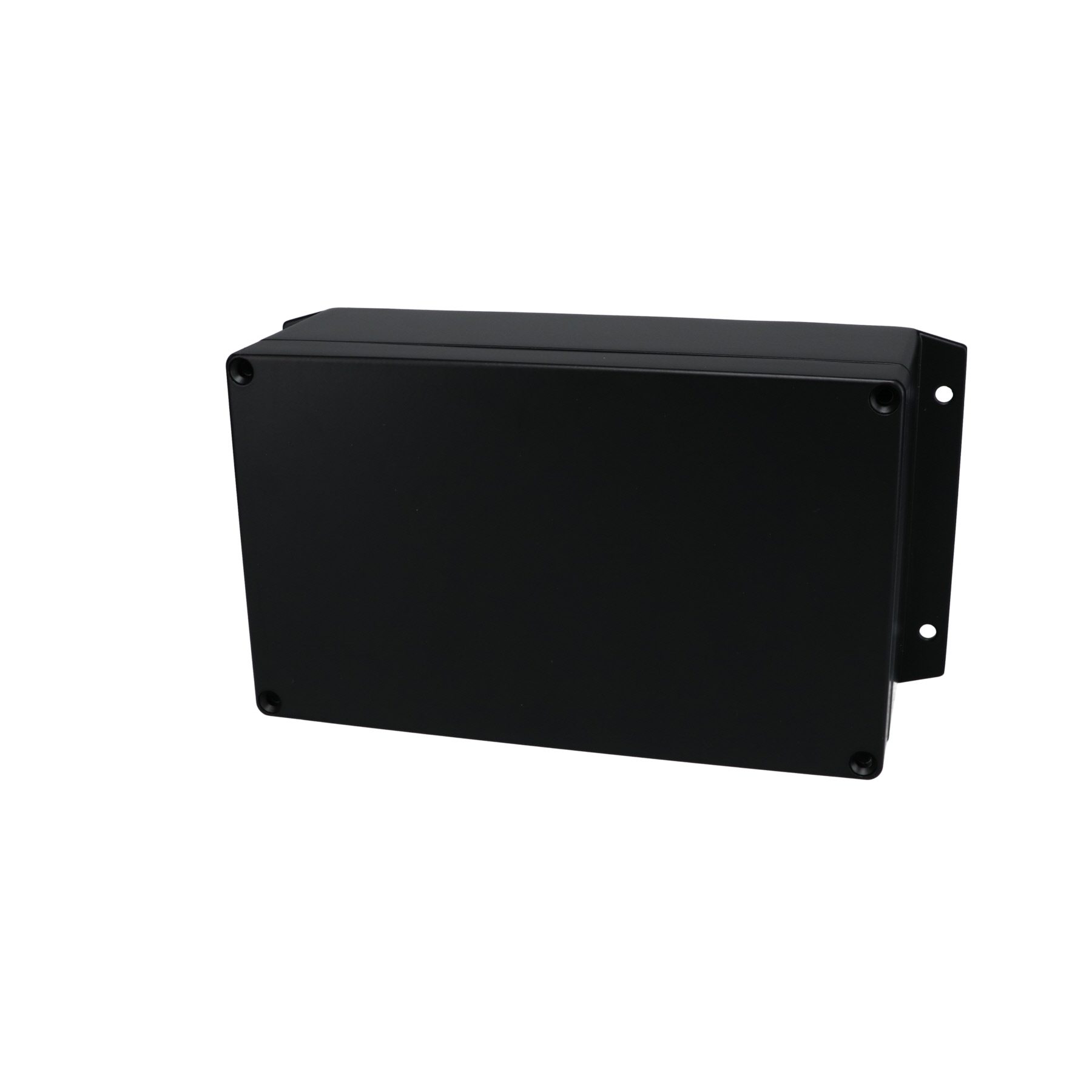 Aluminum Enclosure with Mounting Flanges Black AN-2872-AB