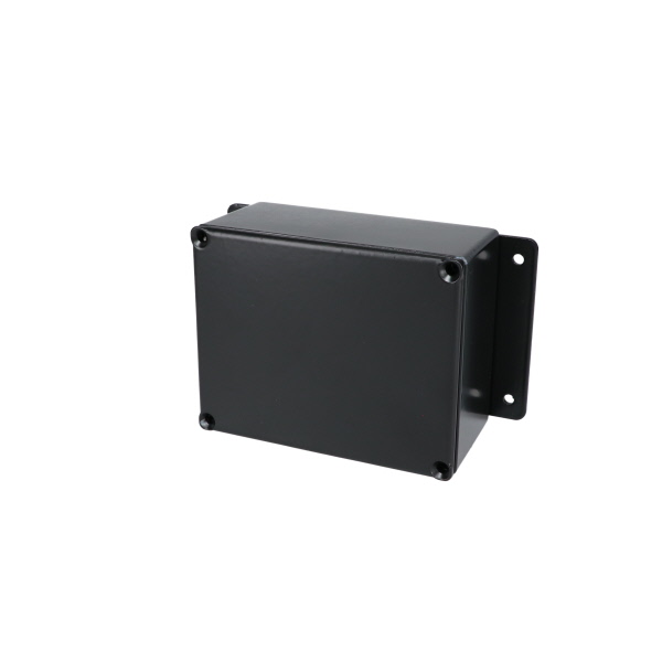 Econobox  Diecast Aluminum Box with Mounting Bracket Black CU-4234-B