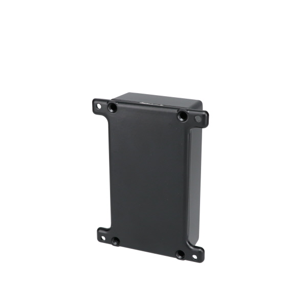 Econobox Diecast Aluminum Box with Mounting Bracket Cover Black CU-5124-B
