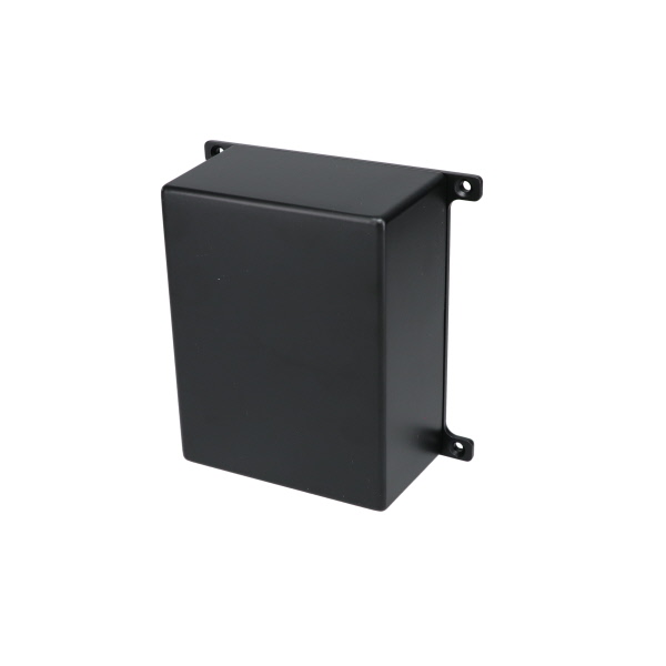 Econobox Diecast Aluminum Box with Mounting Bracket Cover Black CU-5234-B
