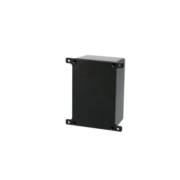 Econobox Diecast Aluminum Box  with Mounting Bracket Cover Black CU-5472-B