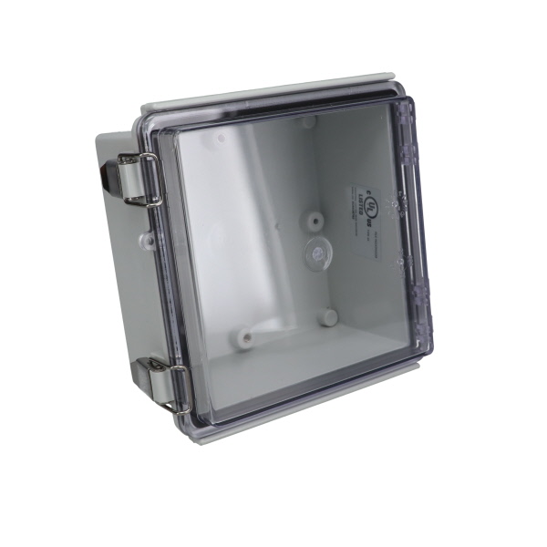 Fiberglass Box with Stainless Steel Latch and Clear Cover PTQ-11046-C
