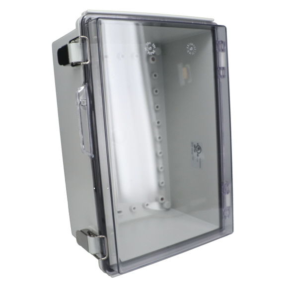 Fiberglass Box with Stainless Steel Latch and Clear Cover PTQ-11059-C
