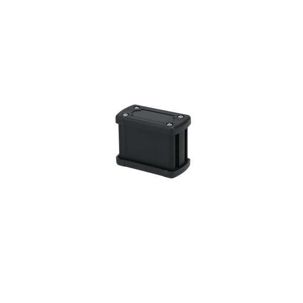 Extruded Aluminum Enclosure Black with Plastic Cover EXN-23350-BKP