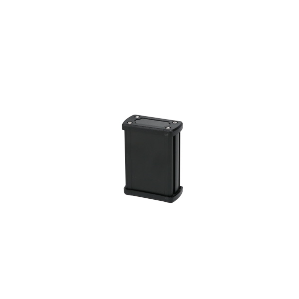 Extruded Aluminum Enclosure Black with Plastic Cover EXN-23351-BKP