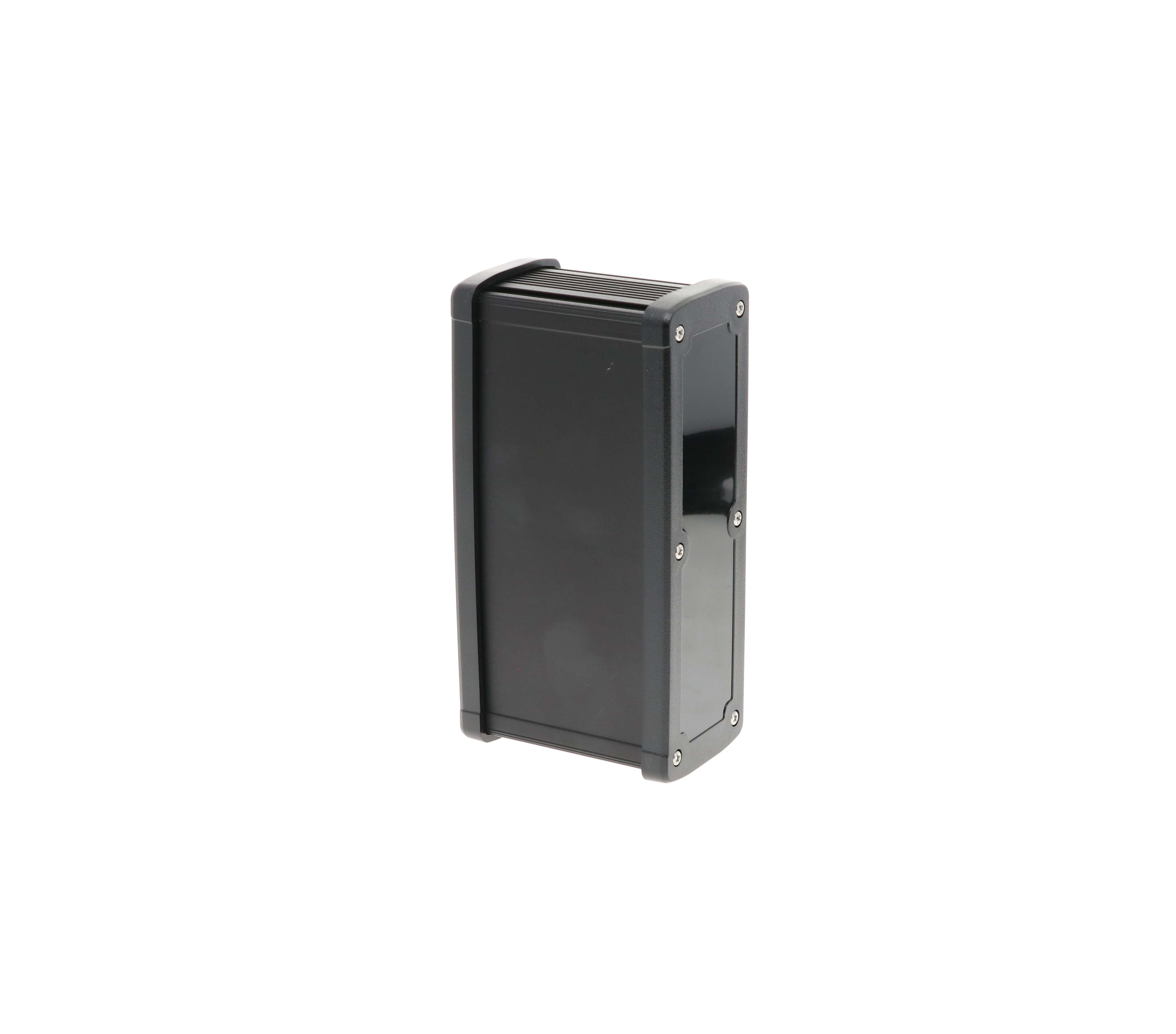 Extruded Aluminum Enclosure Black with Plastic Cover EXN-23363-BKP