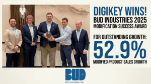 DigiKey Receives Bud Industries’ 2025 Modification Success Award at EDS