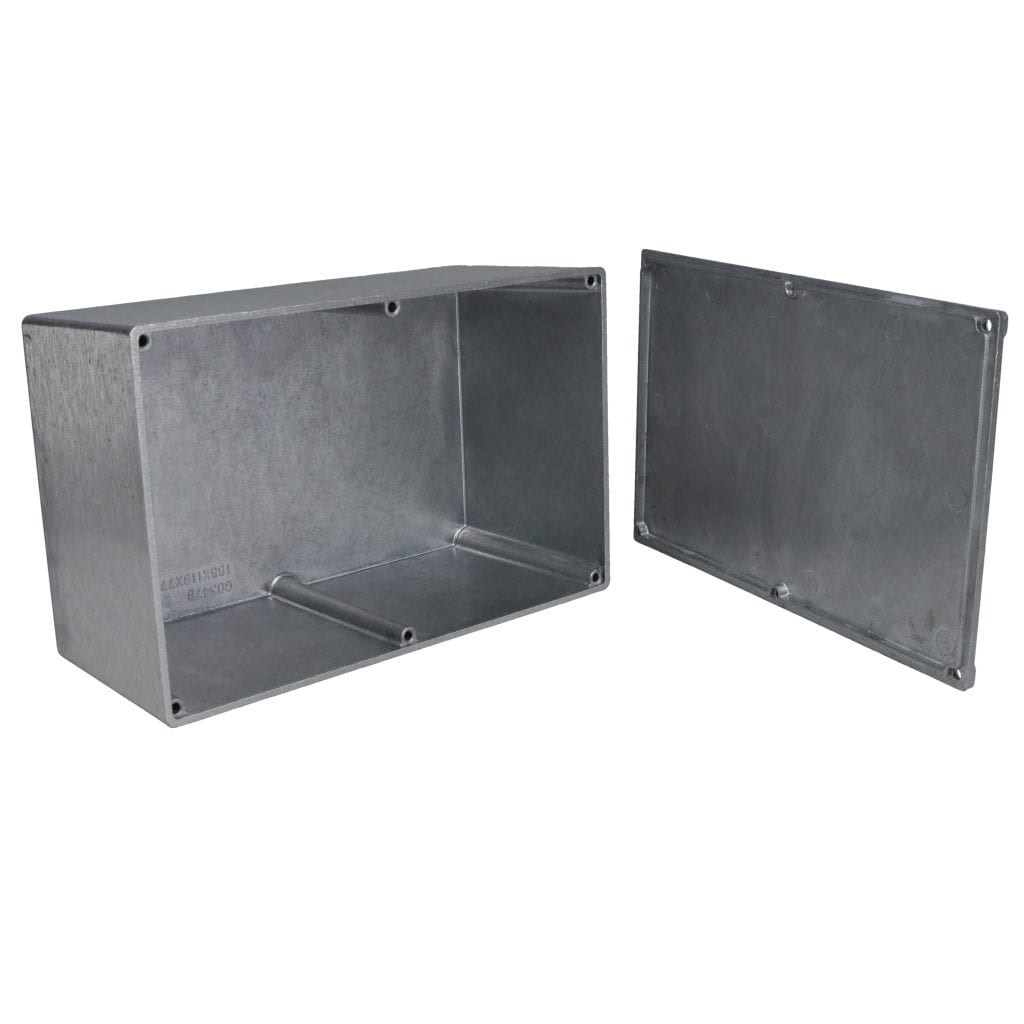 Metal Enclosures Abrasion Resistant Electric Box for Electrical Applications Lightweight BUD Industries CU-347 Aluminum Econobox 