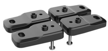 Black Plastic Standard mounting Brakets DPX-100-B-KIT (4 brackets +4 screws) Fits HPB/DPH/DPS Series